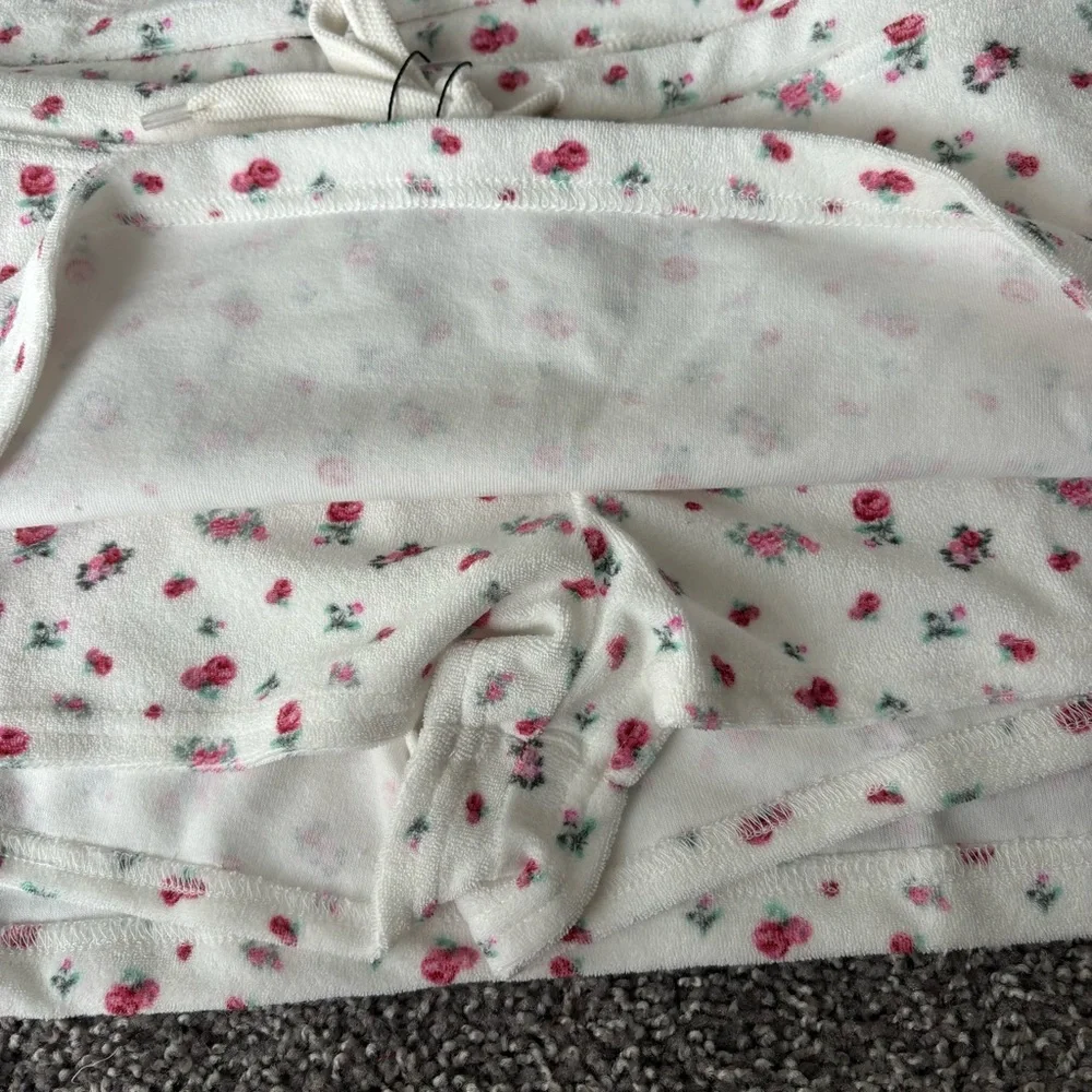 Guizio Terry Floral Matching Skort Set